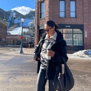 UNREAL FUR SYMBIOSIS JACKET FAUX LEATHER SHEARLING